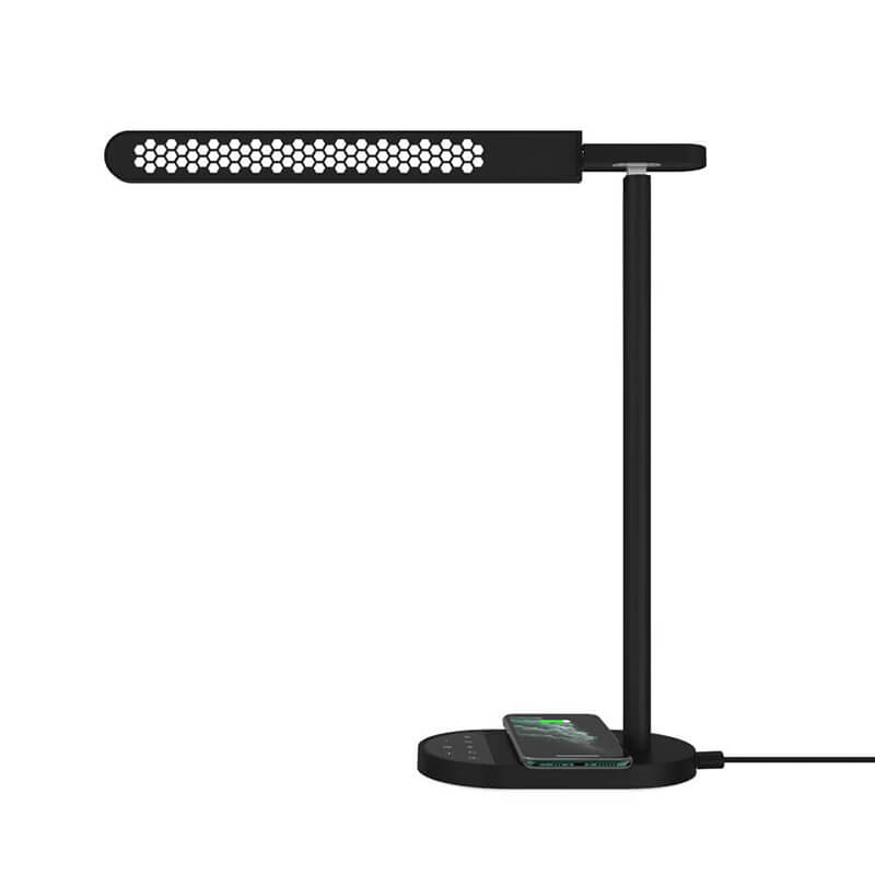 Lămpi de birou LED cu stație de încărcare fără fir (pentru telefon iPhone sau Android)